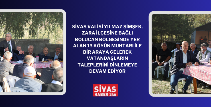 Vali Şimşek , Kırsalın Sorunlarını Yerinde Dinliyor