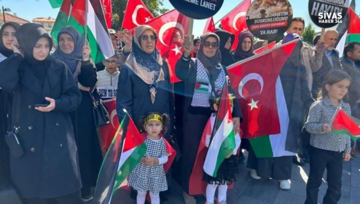 Sivas Memur-Sen Üyeleri İsrail’in Gazze Saldırılarına Tepki Gösterdi
