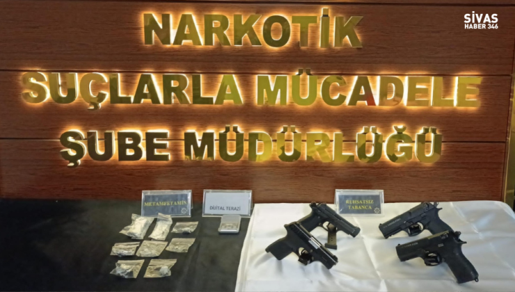 Sivas’ta Narkotik Operasyonu: Çok Sayıda Madde ve Silah Ele Geçirildi