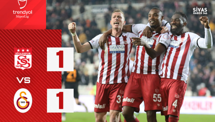 Sivasspor, Galatasaray’la 1-1 Berabere Kaldı