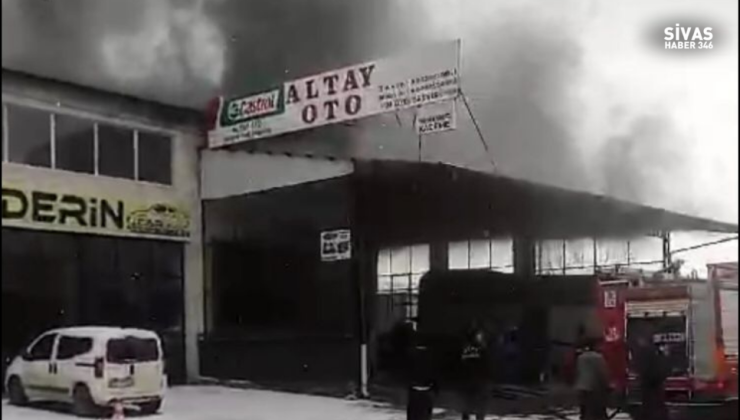 Sivas’ta 4 Eylül Sanayi Sitesi’nde Yangın