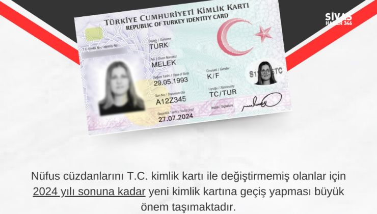 Kimlik Kartı Değişimine Son 8 Ay!