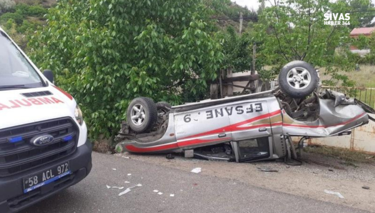 Sivas’ta Kamyonet Devrildi: 5 Yaralı!