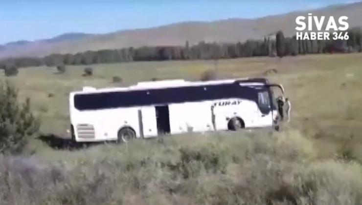 Sivas’ta otobüs yoldan çıktı: 21 yaralı