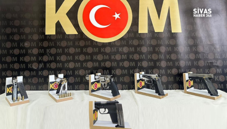 Sivas’ta Silah Kaçakçılığı Operasyonu: 7 Gözaltı