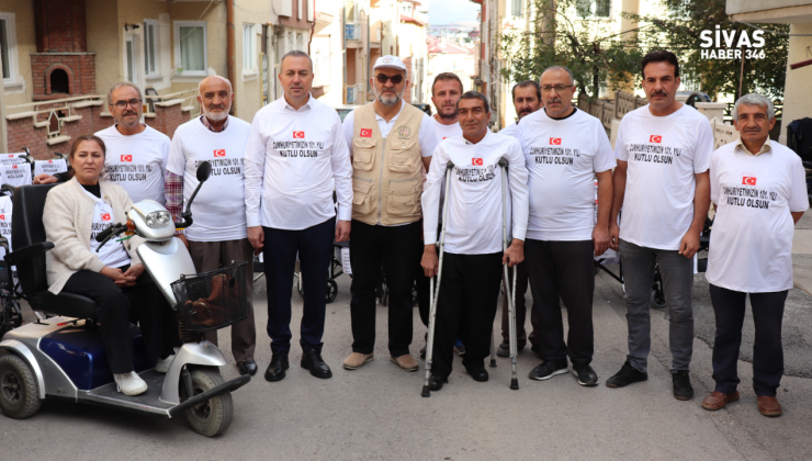 Sivas’ta Cumhuriyet’in 101. Yılına Özel: 101 Tekerlekli Sandalye