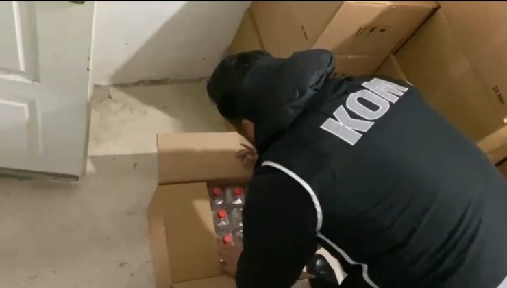Sivas’ta sahte ve kaçak içki operasyonu