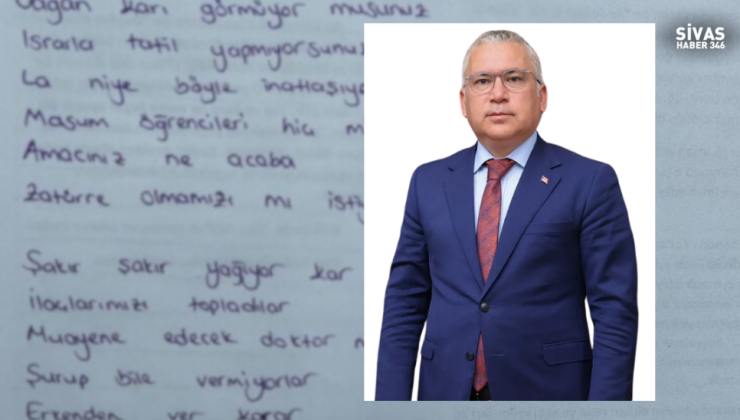 Sivas’ta Öğrenciler Tatil Olsun Diye Valiye Şiir Bile Yazdı