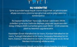 Sivas’ta Yarın Planlı Su Kesintisi Yapılacak