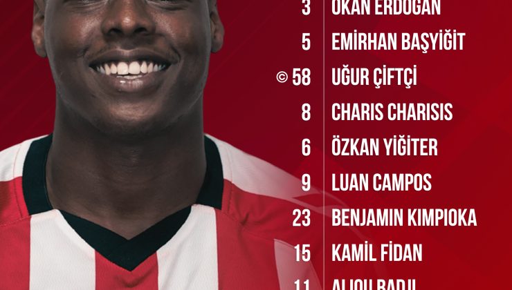 Sivasspor’un İlk 11’i Belli Oldu
