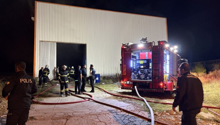 Sivas’ta Ahşap Üretim Fabrikasında Yangın