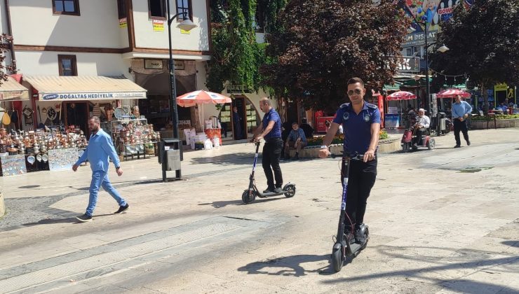 Sivas’ta Zabıta Ekiplerine Scooter Desteği