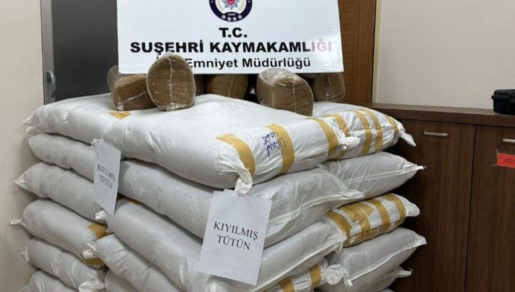 Suşehri’nde 900 Kilo Kaçak Tütün Ele Geçirildi