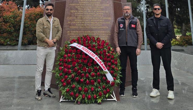 Bakü Türk Şehitliği’nde Sivaslı Şehitler Anıldı