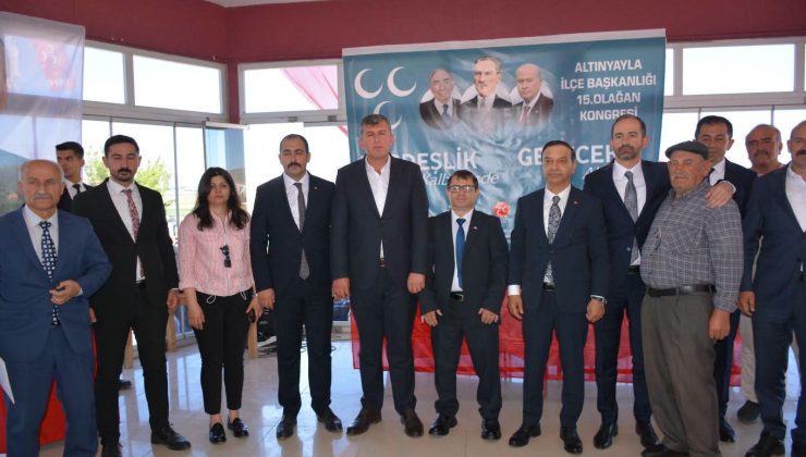 MHP Altınyayla İlçe Başkanlığına Kasım Çetin Yeniden Seçildi
