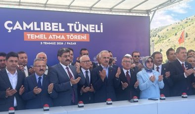 Çamlıbel Tüneli’nin Temeli Atıldı: Sivas ile Tokat Arasındaki Ulaşımda Yeni Dönem Başlıyor