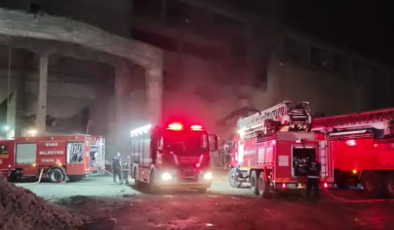 SİVAS’TA ÇİMENTO FABRİKASINDA YANGIN PANİĞİ