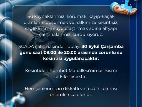 Sivas’ta Kümbet Mahallesi’nde Su Kesintisi