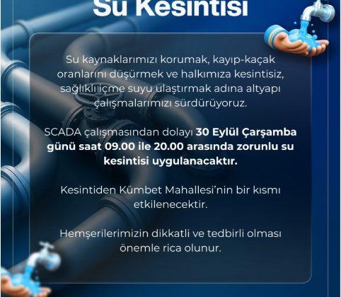 Sivas’ta Kümbet Mahallesi’nde Su Kesintisi