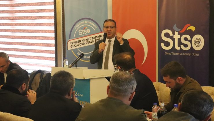 Mustafa Eken Yıldızeli’nde Oda Üyeleriyle Buluştu