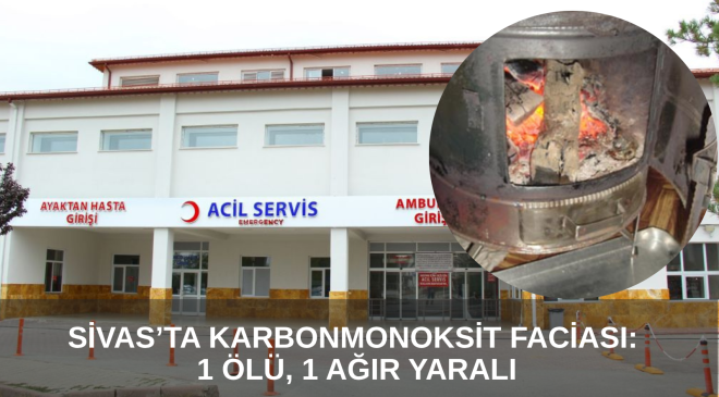 Sivas’ta Karbonmonoksit Faciası: 1 Ölü, 1 Ağır Yaralı